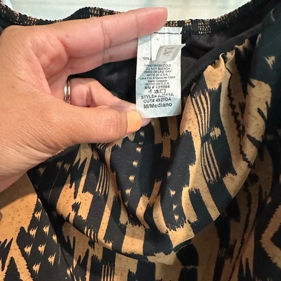 Black and Tan Tube Long Pant Romper - Picture 4 of 4